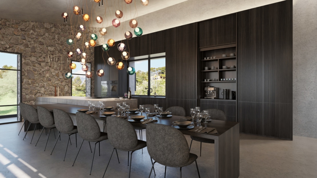 4650 Luxus Villa Projekt in Moscari am Fuße des Tramuntana Gebirges, Schlüsselfertig auf höchsten Niveau!