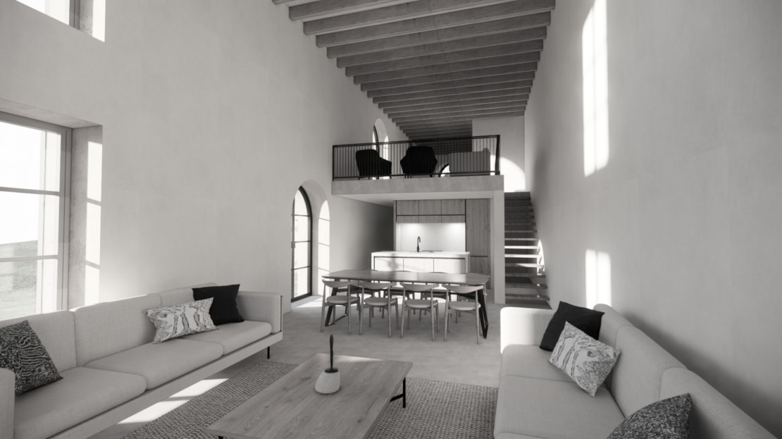 D-4780 PROJEKT! Beeindruckendes Stadthaus Projekt am Rand von Soller mit großem Außenbereich