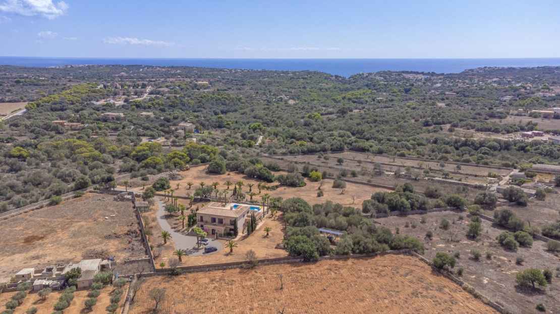 F-4065 Idyllische Finca in Santanyi mit mallorquinischem Charme und Panoramablick