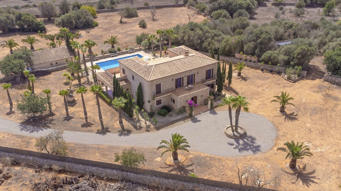 F-4065 Idyllische Finca in Santanyi mit mallorquinischem Charme und Panoramablick