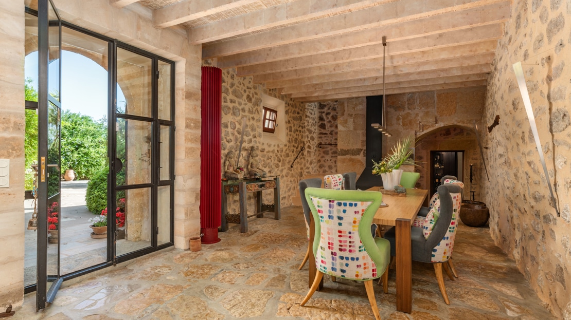 5126 Einzigartige Naturstein Finca in Porreres mit traumhaftem Panorama Blick