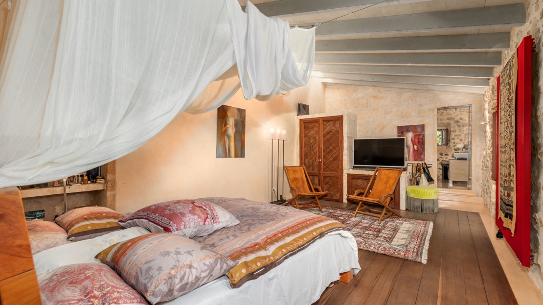 5126 Einzigartige Naturstein Finca in Porreres mit traumhaftem Panorama Blick