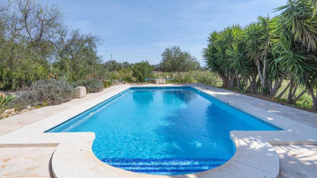 F-4545 Finca in Porreres mit Ferienvermietungslizenz, Privatsphäre UND eigenem Weinberg