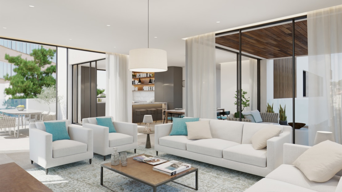 A-2952_6 PROJEKT! Traumhaftes Neubau-Apartment mit Terrasse in Son Armadams - Palma Zentrum