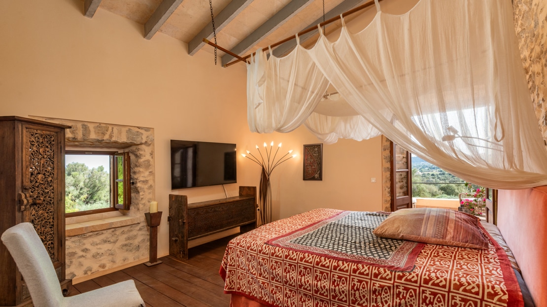 5126 Einzigartige Naturstein Finca in Porreres mit traumhaftem Panorama Blick