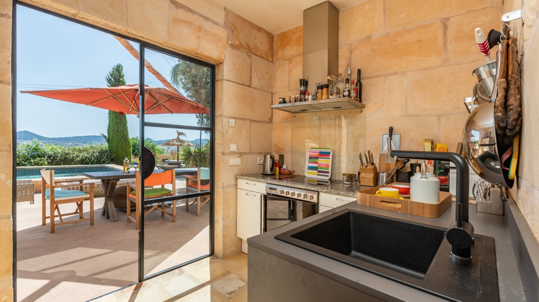 5126 Einzigartige Naturstein Finca in Porreres mit traumhaftem Panorama Blick