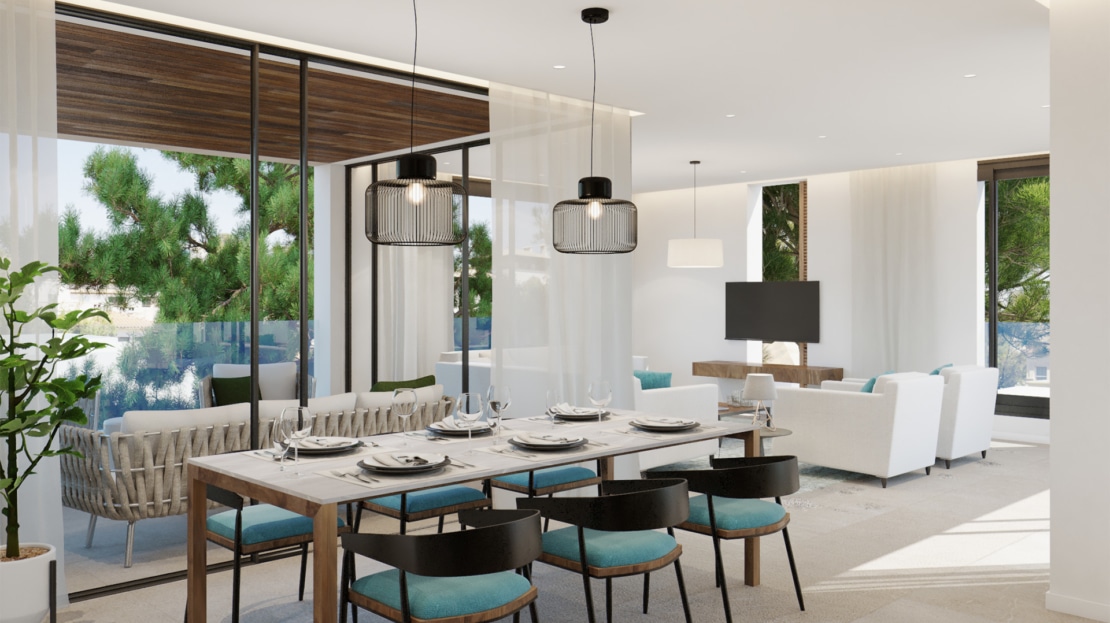 A-2952_6 PROJEKT! Traumhaftes Neubau-Apartment mit Terrasse in Son Armadams - Palma Zentrum