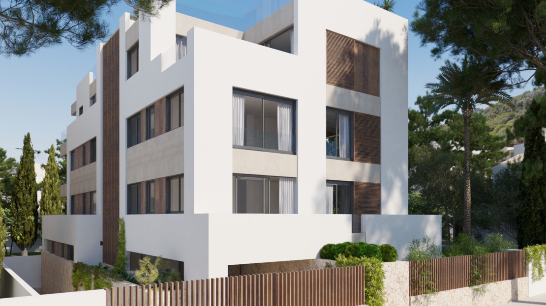 A-2952_6 PROJEKT! Traumhaftes Neubau-Apartment mit Terrasse in Son Armadams - Palma Zentrum