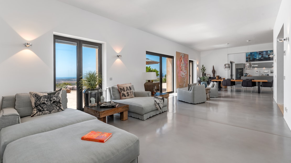 5117 Finca in Santanyi der Sonderklasse mit Meer- & Panoramablick bis hinzu Cabrera