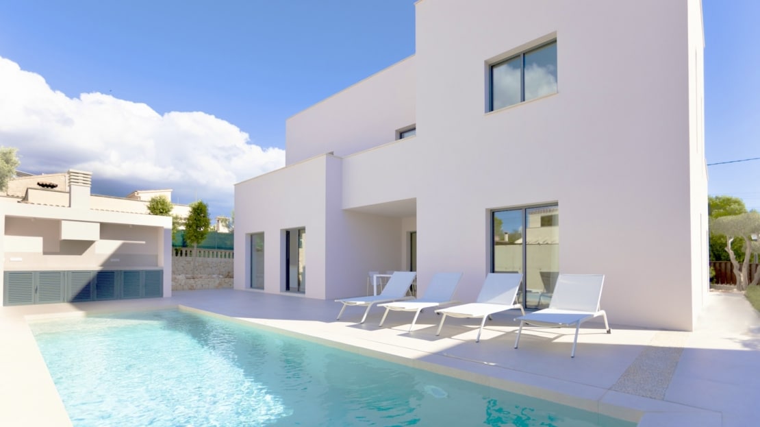 4933 Villa in Son Moja bei Santanyi mit großem Pool und Teil-Meerblick