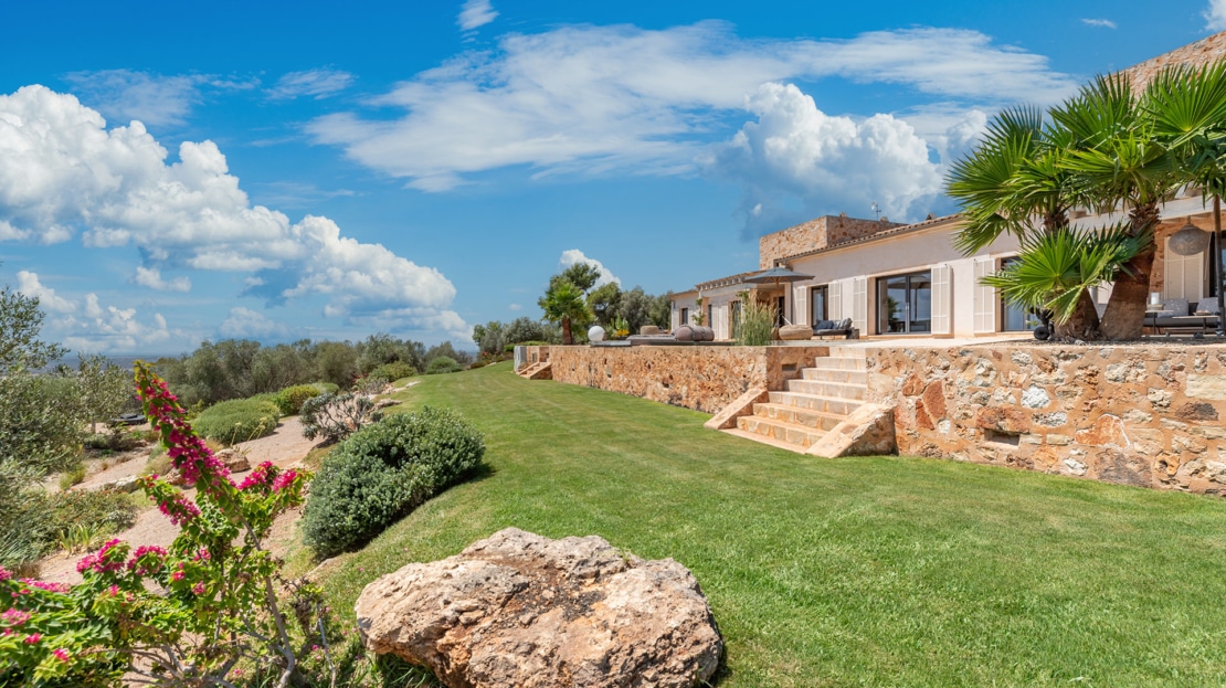 5117 Finca in Santanyi der Sonderklasse mit Meer- & Panoramablick bis hinzu Cabrera