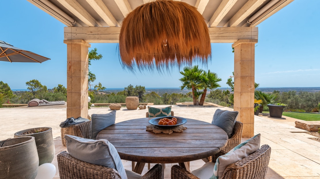 5117 Finca in Santanyi der Sonderklasse mit Meer- & Panoramablick bis hinzu Cabrera