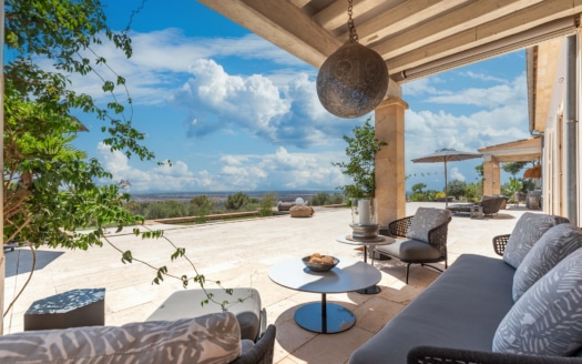 5117 Finca in Santanyi der Sonderklasse mit Meer- & Panoramablick bis hinzu Cabrera