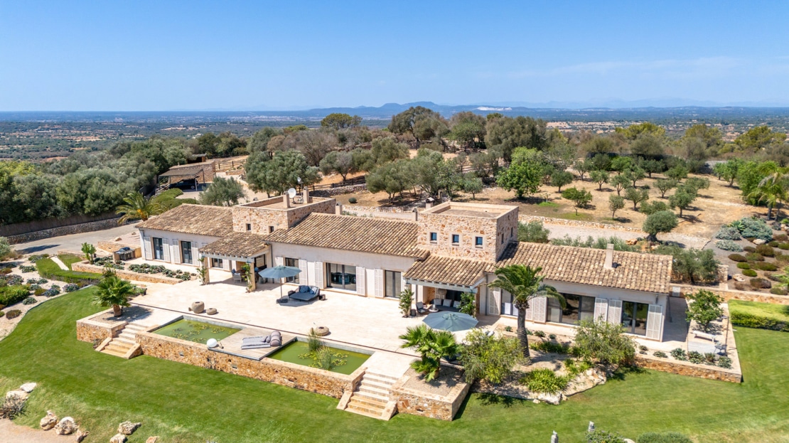 5117 Finca in Santanyi der Sonderklasse mit Meer- & Panoramablick bis hinzu Cabrera