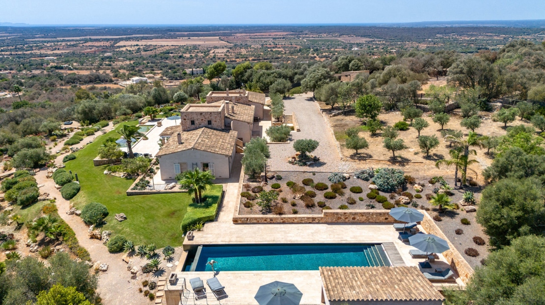 5117 Finca in Santanyi der Sonderklasse mit Meer- & Panoramablick bis hinzu Cabrera